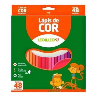 Imagem de Lapis De Cor Leo & Leo 48 Cores Formato Sextavado - Leonora/ Leo&Leo/ 