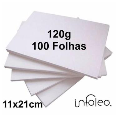 Imagem de Papel Offset 11x21cm 120g Branco Miolo Slim Planner - 100 Folhas - Cha
