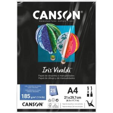 Imagem de Papel A4 Color IRIS Vivaldi Preto 185G - Pacote com 25 Folhas - Fila C