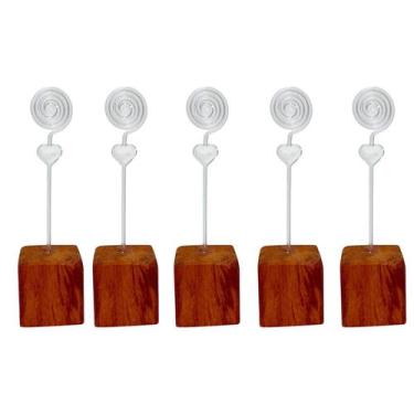 Imagem de Kit 05 Mini Porta Retrato Foto Lembrancinha Transparente - Luggari