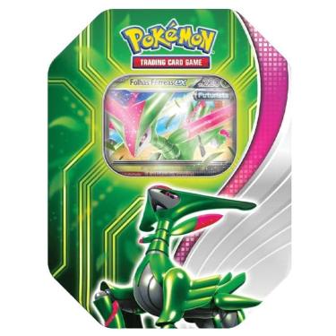 Imagem de Pokémon Lata Batalha Paradoxal Folhas Férreas 25 Cartas