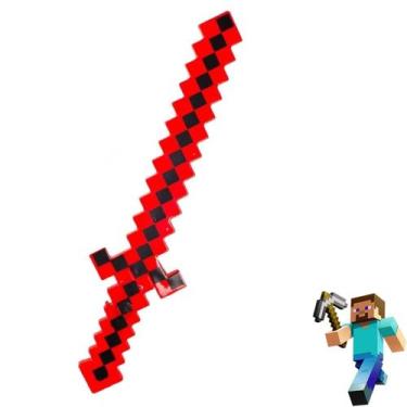 Imagem de Espadinha de Brinquedo Ouro Diamante  Com Som E Luz Steve Alex + pilha