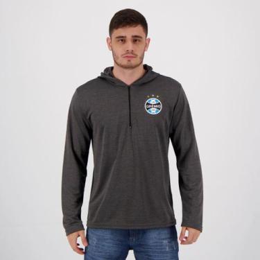 Imagem de Blusão Grêmio Hoodie Grafite Mescla - Natural Cotton, P