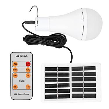 Imagem de Luz Solar, DC 5-6V 9W LED Lâmpada Solar Design de Controle Remoto Luz Branca Positiva de 5 Engrenagens Luz de Emergência Lâmpada Inteligente, Lâmpadas Incandescentes