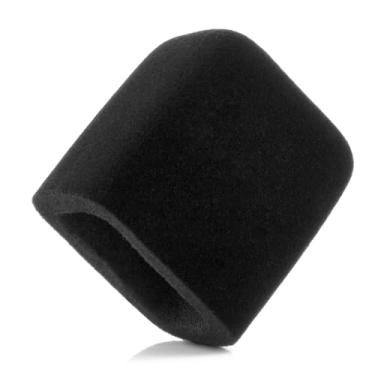 Imagem de LEFXMOPHY Filtro pop AM8, para-brisas compatível com microfone FIFINE AM8 substituição flocado protetor capa preta