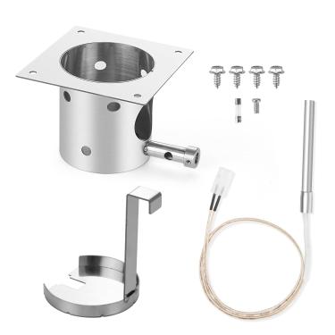 Imagem de Kit de ignição de panela de fogo e hot rod para Traeger e Pit Boss, churrasqueiras de pellets Camp Chef, peças de substituição resistentes com removedor de cinzas, parafusos e fusíveis