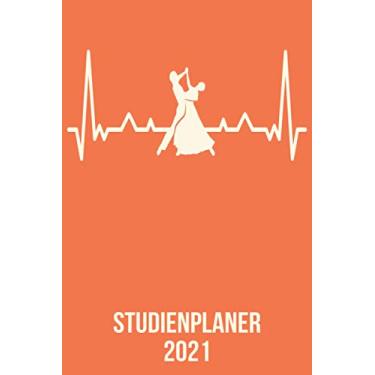 Imagem de Studienplaner 2021: DIN A5 Kalender von 01/2021-12/2021 1 Tag = 1 Seite mit großem Tageskalender und großartiger Übersicht. Monatsübersicht, ... Kalenderbuch/Tanz Paar heartbeat herzschlag