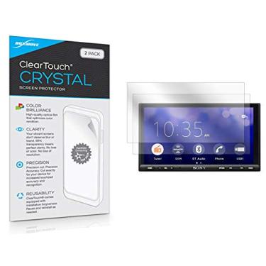 Imagem de Película protetora de tela Sony XAV-AX7000, BoxWave [ClearTouch Crystal (pacote com 2)] Película de filme HD - Protege contra arranhões para Sony XAV-AX7000, XAV-AX5000, XAV-AX3000