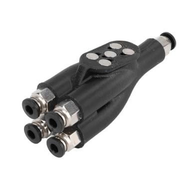 Imagem de Adaptador PTFE 4 Em 1, Porta de Expansão de Tubo 4 Em 1 de Aço Inoxidável ABS, Impressora 3D Módulo de Tubo de Transporte de 4 Materiais de Alimentação, Acessório de Impressora