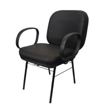 Imagem de Cadeira Giga Obeso FIxa material sintético Sintético - DVL OFFICE