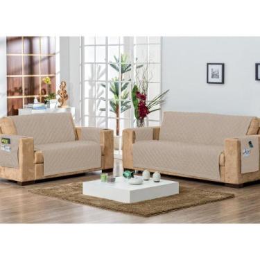 Imagem de Protetor de Sofá Avelã 2 Peças - Bordados Ricardo