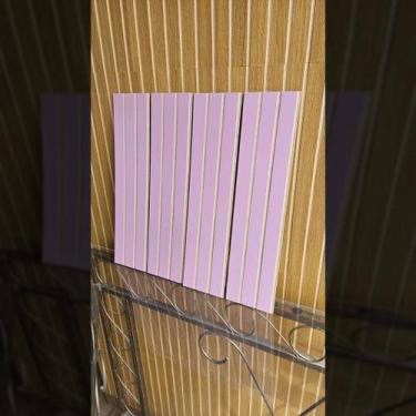 Imagem de Kit Revestimento Ripado Placa MDF Painel Decorativo 45x11cm - GH Papel