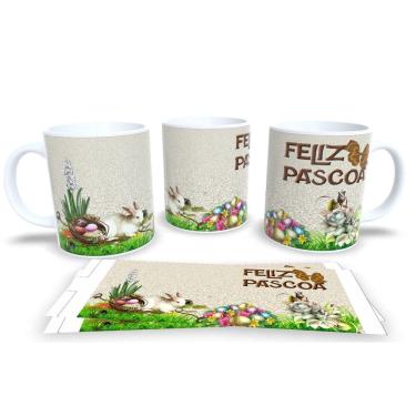 Imagem de Canecas de Porcelana Personalizada Páscoa Presentes Criativos e Cheios de Carinho