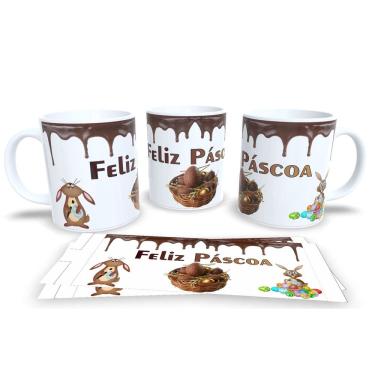 Imagem de Canecas de Porcelana Personalizada Páscoa Presentes Criativos e Cheios de Carinho