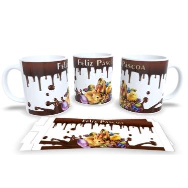 Imagem de Canecas de Porcelana Personalizada Páscoa Presentes Criativos e Cheios de Carinho