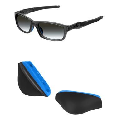 Imagem de Almofadas de nariz de reposição Mryok para óculos de sol Oakley Airdrop MNP OX8121 – Opt, Blue Hard Base Nose Pads Asian Fit, One Size
