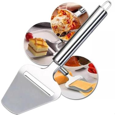 Imagem de Plaina Fatiador para Queijos, Frios, Frutas e Legumes Cozinha Gourmet. 100% Aço Inoxidável Premium - Corte Afiado, Durável e Resistente 23cm PRÓODOS (1unidade)