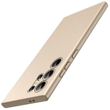 Imagem de JETech Capa Fina Fit para Samsung Galaxy S24 Ultra 5G, Proteção Total da Lente da Câmera, Case Protetora Fina de TPU Macio para Telefone, Acabamento Fosco, Capinha à Prova de Choque (Dourado)