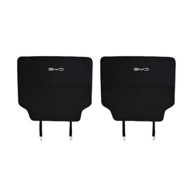 Imagem de 2 peças Tapete anti-chute para banco traseiro de carro para BYD Atto 3 Seal Dolphin, protetor de banco traseiro anti-riscos de couro PU à prova d'água, organizador de banco traseiro de carro