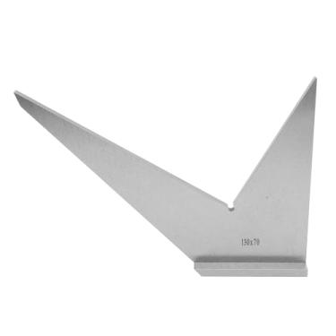 Imagem de 30 45 90 Régua de ângulo de 120 Graus, Régua de ângulo de Aço Carbono, 30 45 90 120 Graus Transferidor DIN 875/2 Medição Ferramenta de Maquinista, Com Base para Engenheiro