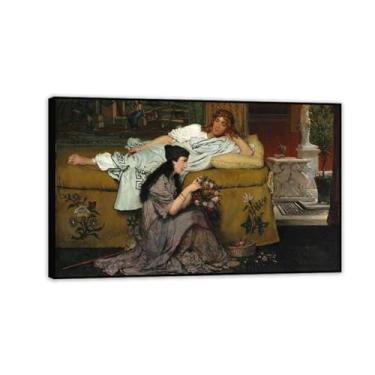 Imagem de Impressão de pintura a óleo egípcios 3000 anos atrás por Lawrence Alma Tadema Prints, reprodução de pintura a óleo, impressão giclée em tela, arte de parede pronta para pendurar para decoração de