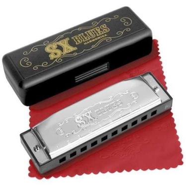 Imagem de Gaita sx Blues Tom G HM1020G Afinação Sol