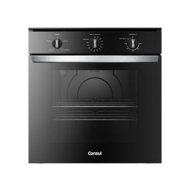 Imagem de Forno de embutir elétrico Consul 84L preto com Timer Autodesligamento e Grill - COB84BE