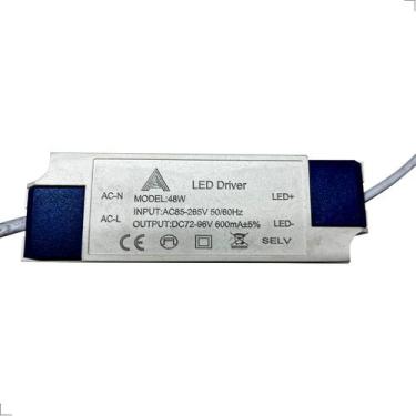 Imagem de Reator Driver LED 48W Bivolt 600mA - Aaa Top, 48W