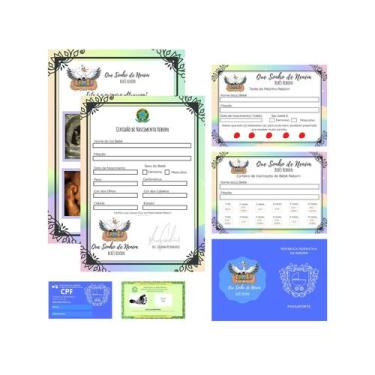 Imagem de Kit De Documentos Para  Bebê Reborn/ Bonecas - Que Sonho De Neném
