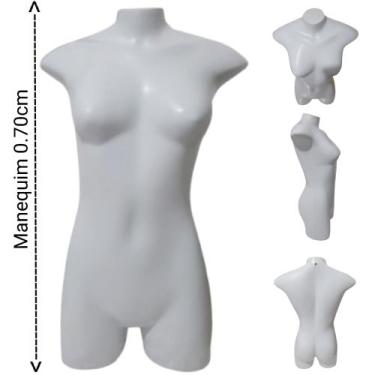 Imagem de Manequim feminino adulto (Meio corpo modelo jo N.36) na cor branco - K