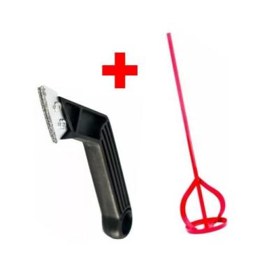 Imagem de Kit Misturador De Tinta Argamassa + Raspador De Rejunte - MTX