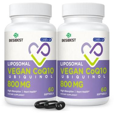 Imagem de Suplemento Besibest Ubiquinol lipossomal CoQ10 800 mg 120 cápsulas gel
