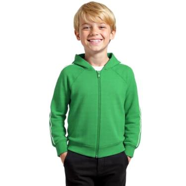 Imagem de Blusa de Moletom Infantil Verde Bandeira Tamanho 06