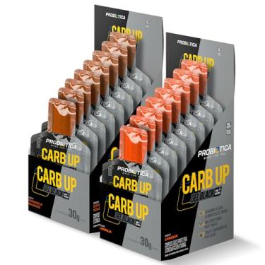 Imagem de Kit 2x Carb Up Gel Black Display C/10 Sachês Cada - Probióticaa - Repositor de Energia (2 Caixas, Caramelo Salgado/Laranja)