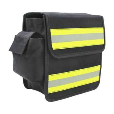 Imagem de Deevoka Bolsa de cintura para bombeiro, organizador de tecido Oxford, bolsa de ferramentas multifuncional resistente à água e ao desgaste, pochete