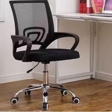 Imagem de Cadeira de Escritório Executiva Basic, Mesh, Altura Ajustável, Base Cromada com Rodízios, By FOORT (Preta)