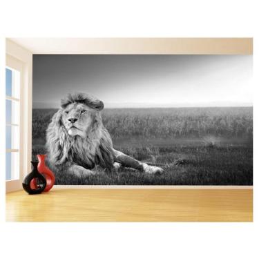 Imagem de Papel De Parede 3D Animais Leão África Safari 3,5M Anm464 - Você Decor
