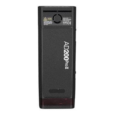 Imagem de Para Godox AD200 Pro II Pocket Camera Flash Strobe Skin Vinil Wrap Film Protetor Protetor Revestimento Acessórios de Fotografia AD200 Pro II (Couro Preto)