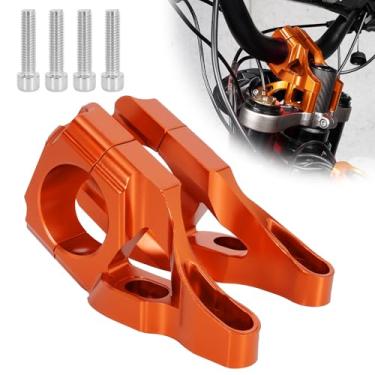 Imagem de ZANGOMB Suporte de braçadeira de montagem de guidão Billet, elevador de guidão CNC para Dirt Bike Sur Ron Light Bee S/X/S, Segway X260/ X160, laranja