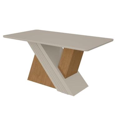 Imagem de Mesa de Jantar Vênus 170 cm Amêndoa Clean Off White – Lopas