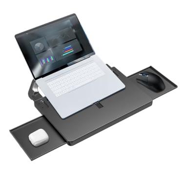 Imagem de Bandeja de volante – mesa para laptop – bandeja extensível para dirigir, ler, escrever, almoço, viagem, acampamento