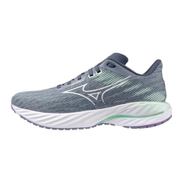 Imagem de Mizuno Tênis de corrida feminino Wave Inspire 21 D, Tradewinds-branco, 10 Wide
