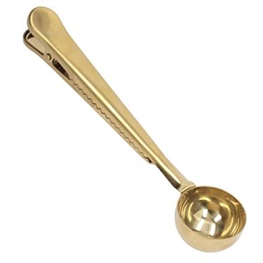 Imagem de Phefop Grampo de Vedação de café, Vedação Apertada de Aço Inoxidável Projeto Proteína Proteína Supplies Domésticas Com Porta -bolsa para café, Medição de chá (BALÍVEL DE MUITA PLATA)