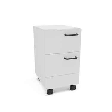 Imagem de Gaveteiro Politorno Osaka 2 Gavetas com Rodízios 51cm Compacto Vertical MDP