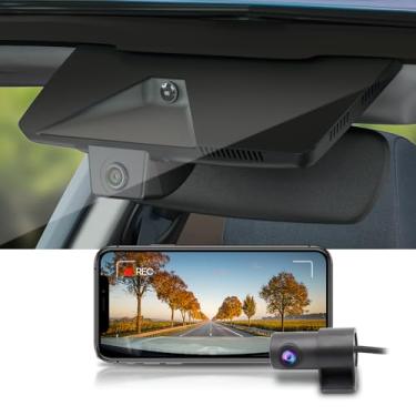 Imagem de Fitcamx Frontal 2K+Traseira 1080P Dash Cam para 2025 Kia K4 (Part No#GG100) LX LXS EX GT-Line Turbo, Integrado OEM Estilo, 2 Way HD, Integrado WiFi & APP, Loop Gravação, G-Sensor, Plug & Play, 64GB