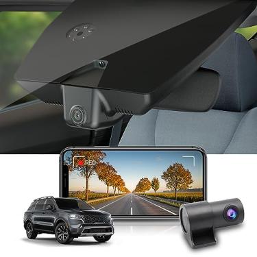Imagem de Fitcamx Frente 4K+Traseiro 1080P Dash Cam para Kia Sorento 2021 2022 2023 EX LX Hybrid X-Line S (Part No#R5000), OEM Estilo, Dual HD Vídeo, WiFi, Loop Gravação, Estacionamento Modo, 128GB Cartão