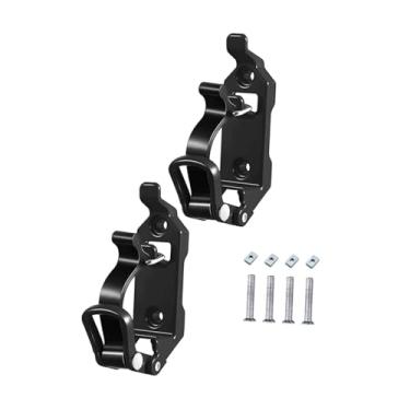 Imagem de JicSuXi 2x Suportes de Pá para Rack de Teto Grampo de Borracha de Metal Acessórios para Carro Armazenamento de Garagem Suporte de Montagem em Parede de, Furo Vertical