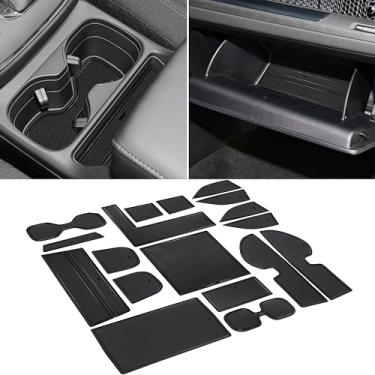 Imagem de Forro de suporte de copo para acessórios Honda CRV 2023 2024 2025 2026 console central para bolso de porta tapetes antiderrapantes antipoeira interior personalizado premium para Honda CR-V 18 peças