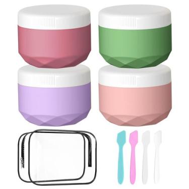 Imagem de Recipientes de viagem: potes de creme de silicone WLEAD, 30 ml TSA, pa