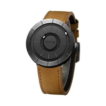 Imagem de Relógio Masculino De Quartzo Com Pulseira De Couro À Prova D'água, Des